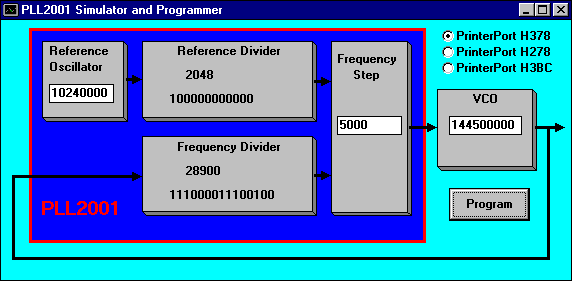 PLL2001 Programmer